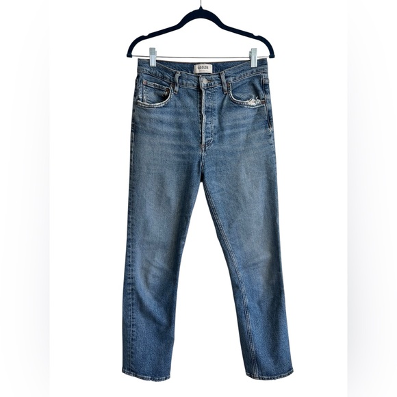 AGOLDE Riley High Rise Straight Crop Jeans - Picture 2 of 9